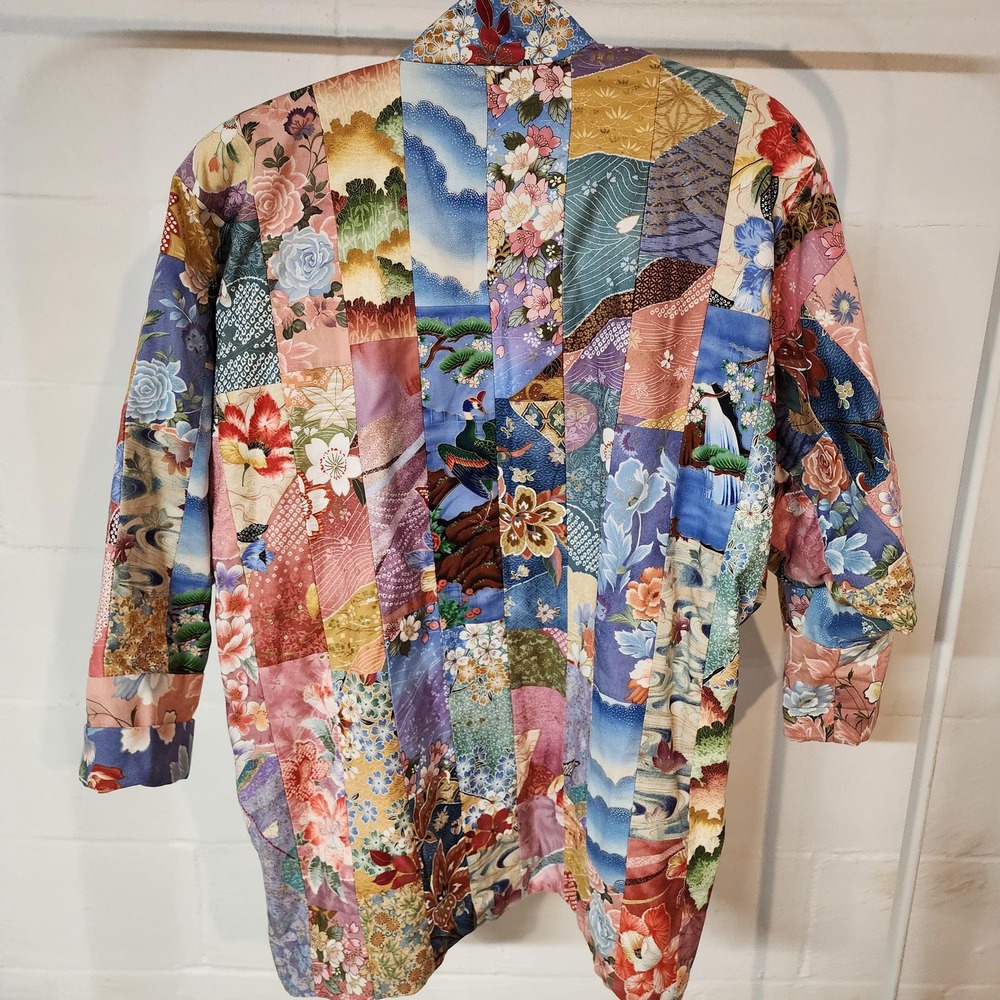 Quilted Jacket Hand Sewing & Patchwork Asian Insp… - image 7
